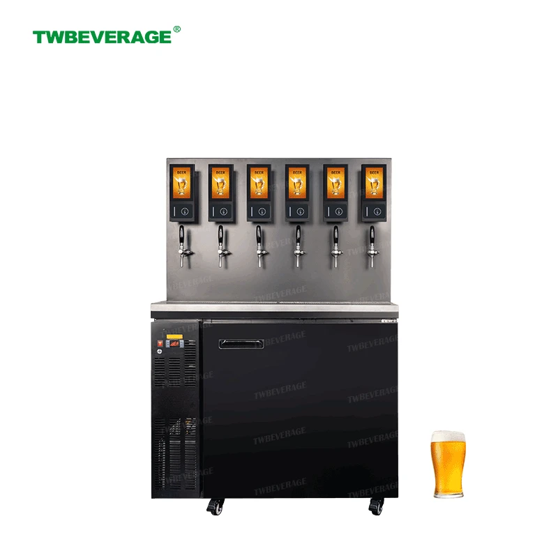card-swiping integrated draft beer Tap Systems (Customizable Size And Faucet Quantity)
