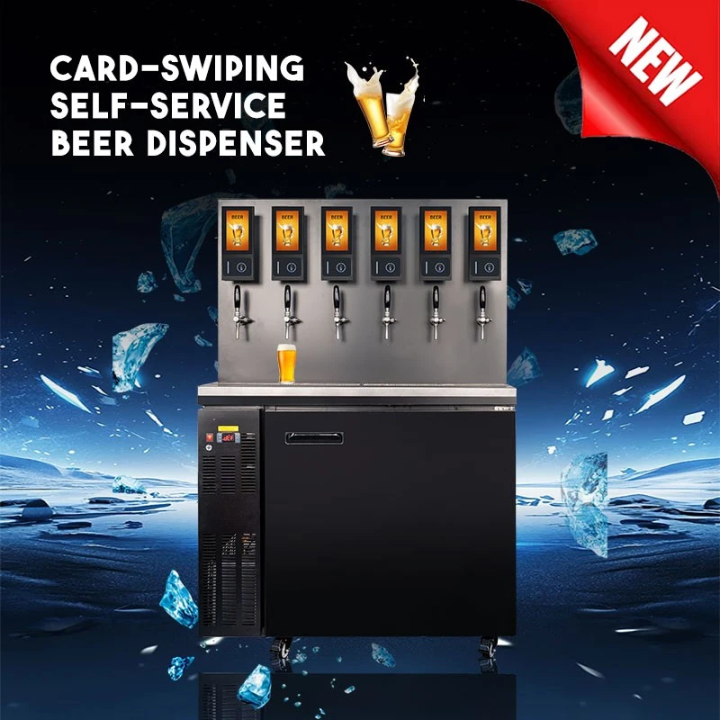 card-swiping integrated draft beer Tap Systems (Customizable Size And Faucet Quantity)