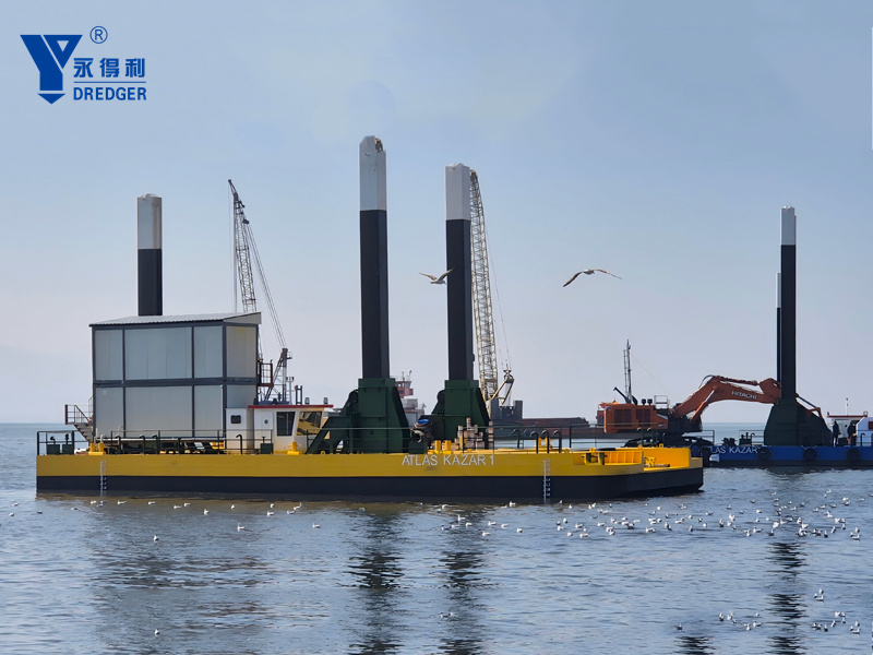Pontoon pour excavatrice
