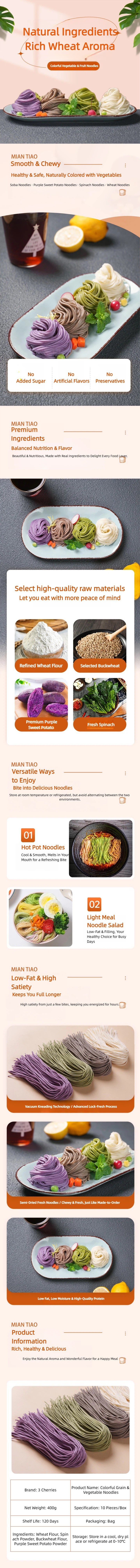 Noodles per hot pot, noodles freschi in stile cinese Noodles di verdure cinesi, adatti ai pasti in famiglia