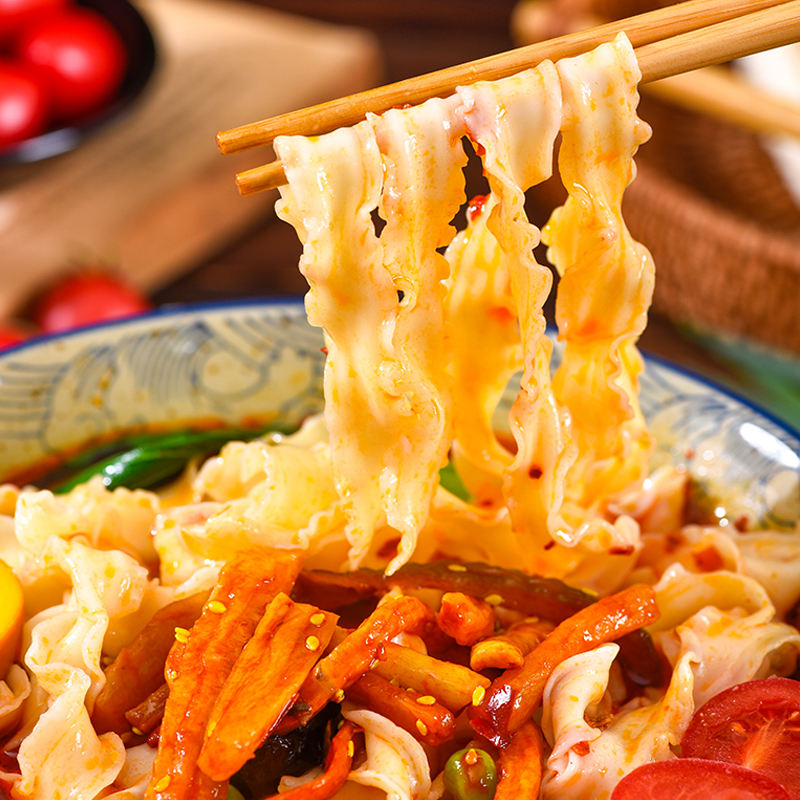 Alimentos Saludables Ingredientes Naturales Fideos Cortados con Cuchillo Secos