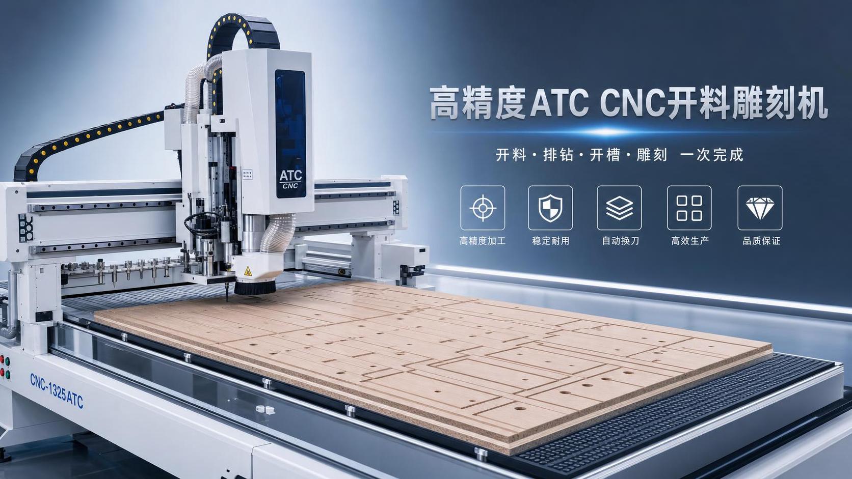 Quelle précision pouvez-vous attendre d’une fraiseuse CNC ATC pour l’usinage de panneaux ?