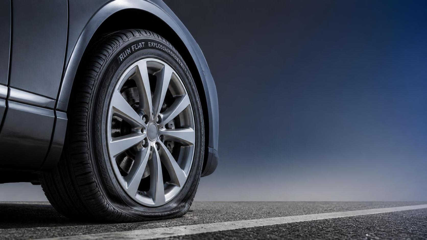 How far can a run-flat tire travel after a puncture?
