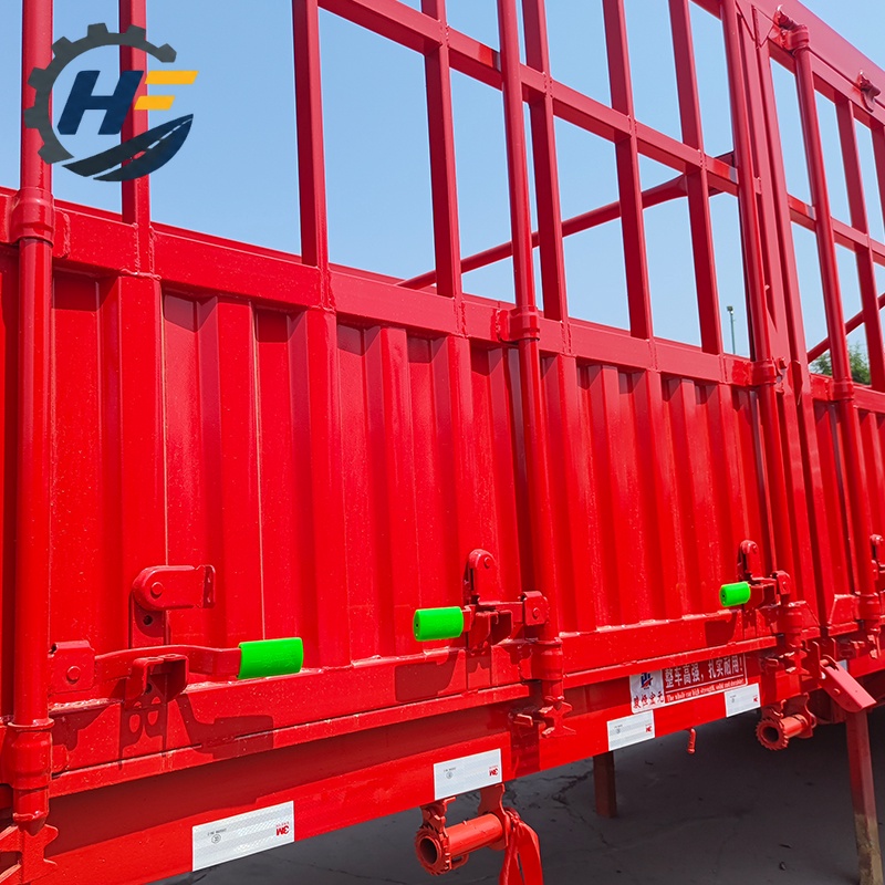 3 Axles Fence Flatbed Trailer