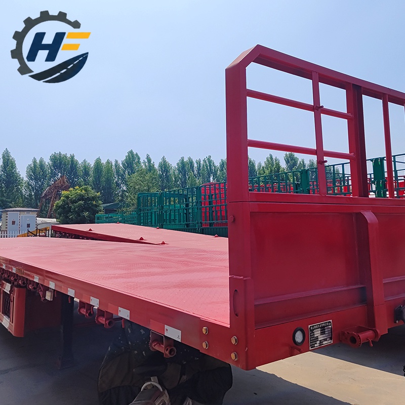 Heavy Truck 3 4 5 Axles Container Flatbed Trailer