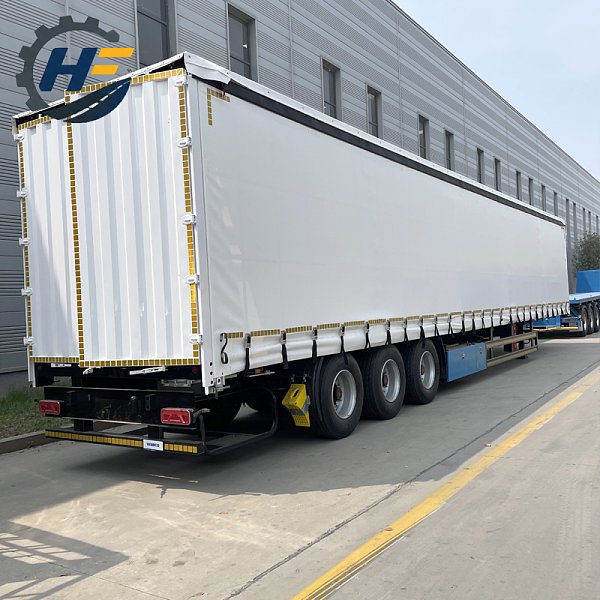 3 Axle Side Curtain Semi Trailer