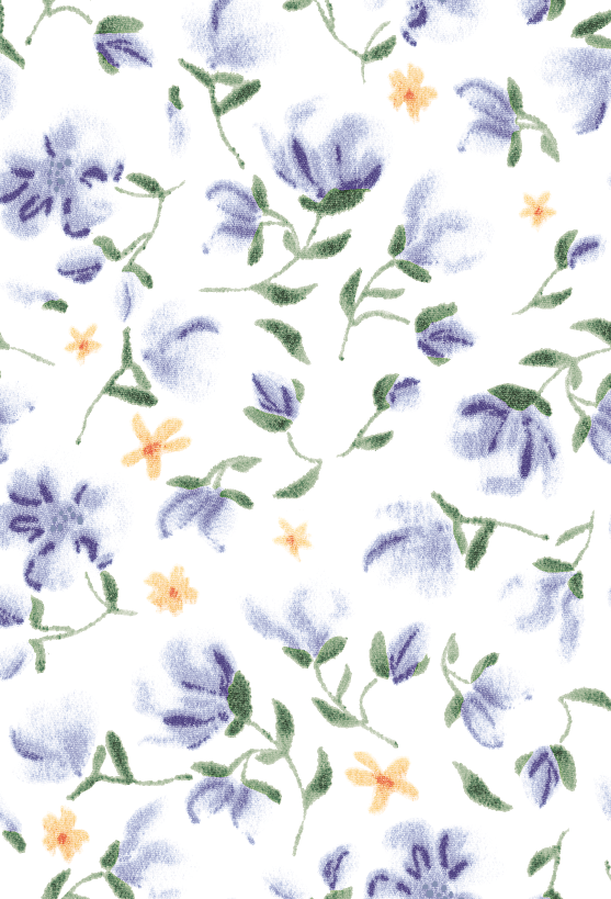 Silk chiffon, polyester twill, heat transfer printing