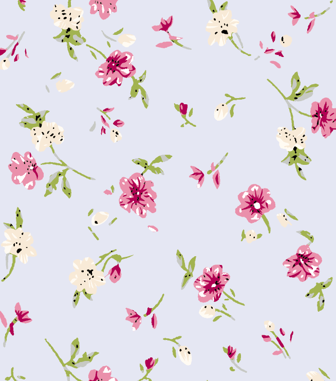 Silk chiffon, polyester twill, heat transfer printing