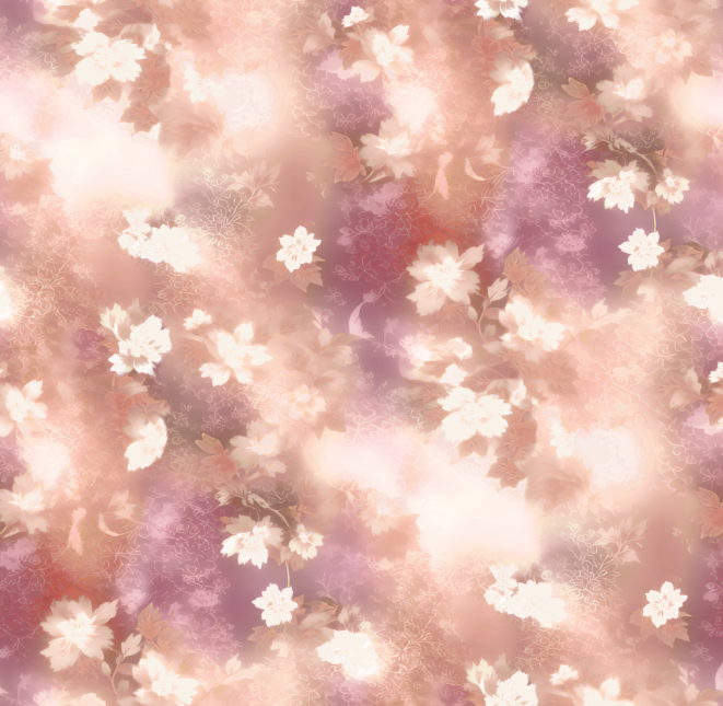 Silk chiffon, polyester twill, heat transfer printing