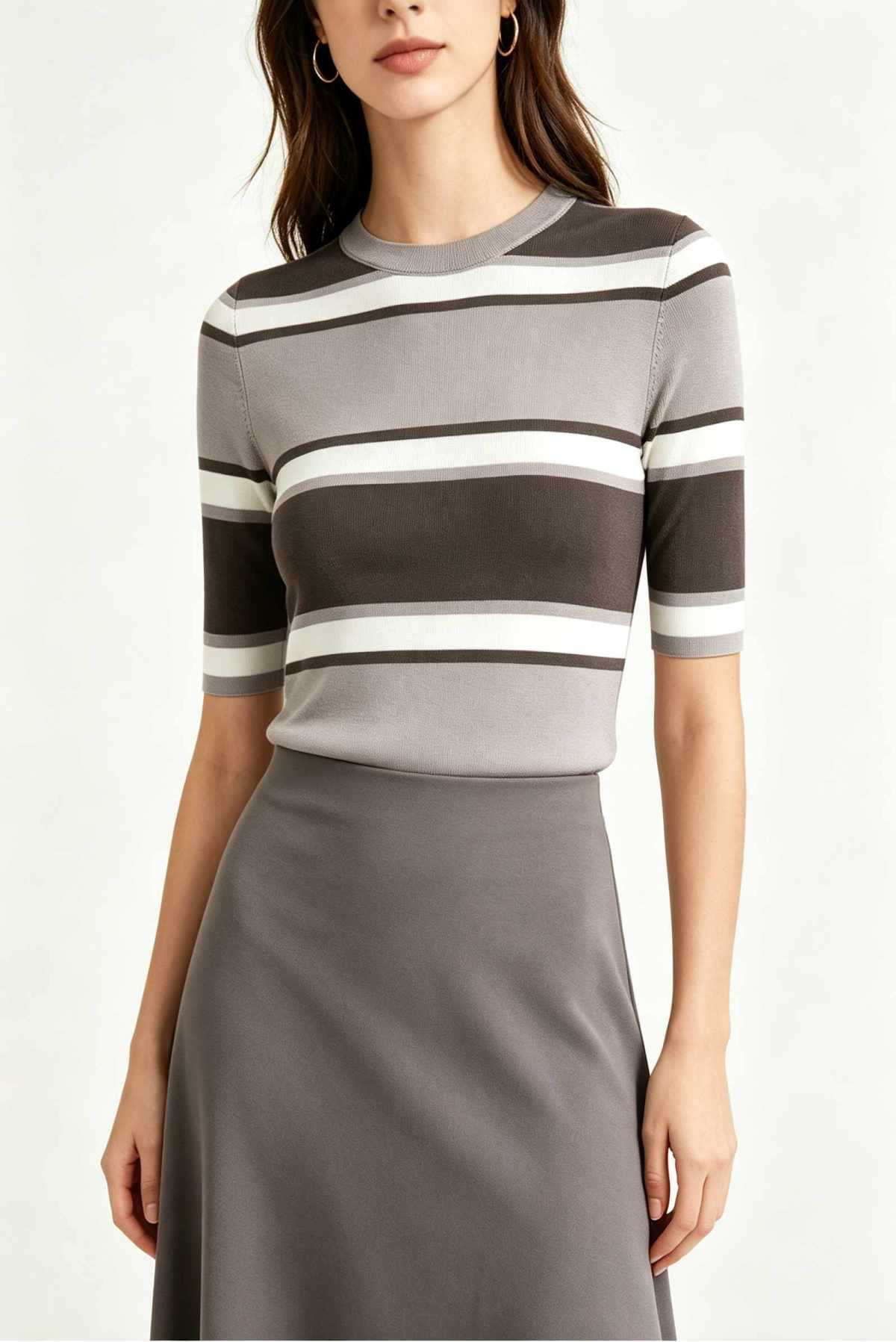 Straight-knit fabric (one-way stretch polyester)