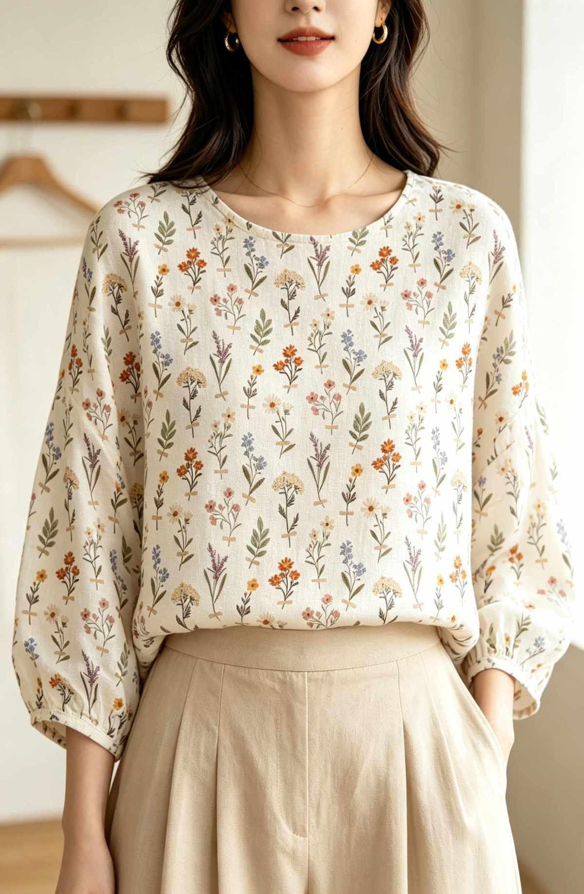 Linen: Pure linen fabric