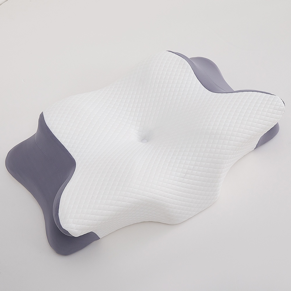 SUPER Modern Cervical Pillow Skin- Friendly Smooth Fabric Memory Foam Ergonomics Contour Neck Support Cushion for Deep Sleep OEM