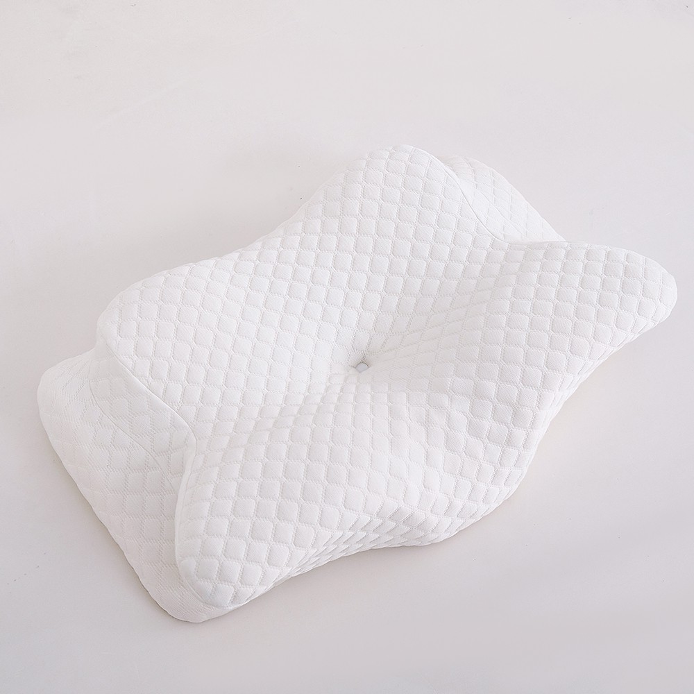 SUPER Bamboo Fiber Memory Foam Pillow Relieve Pressure Deep Sleep Neck Support Cervical Pillow for Side Sleepers Home/hotel