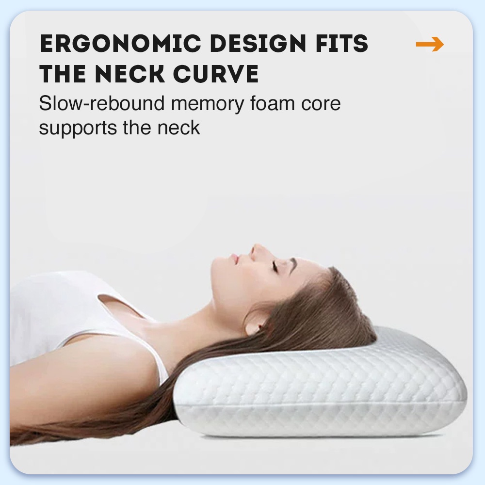 Competitive Wholesale Air Layer Fabric Slow Rebound Bread Sponge Pillows Memory Foam Deep Sleeping Neck Pillows