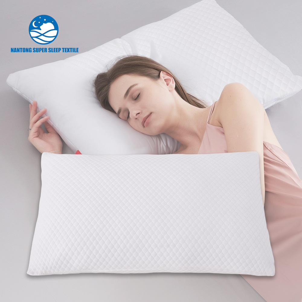 Customizable Shredded Memory Foam Pillow Adjustable Neck Removable Sleeping Cooling Non-Toxic Soft Bamboo Fabric Bed Bedding