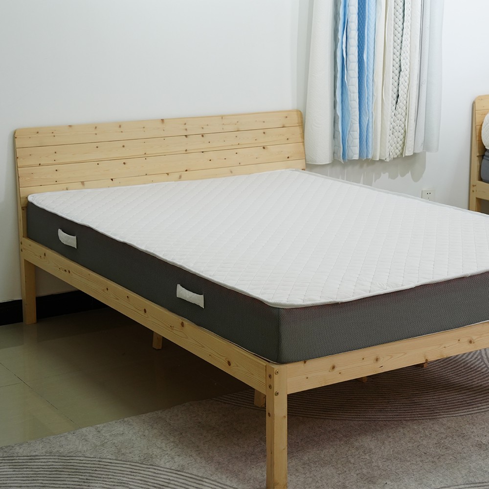 Wholesale King Size Egg Crate Cutting Foam Mattress Topper Eco-Friendly Foam Mattress with Bed Cover for Hotel Home Bedroom Use