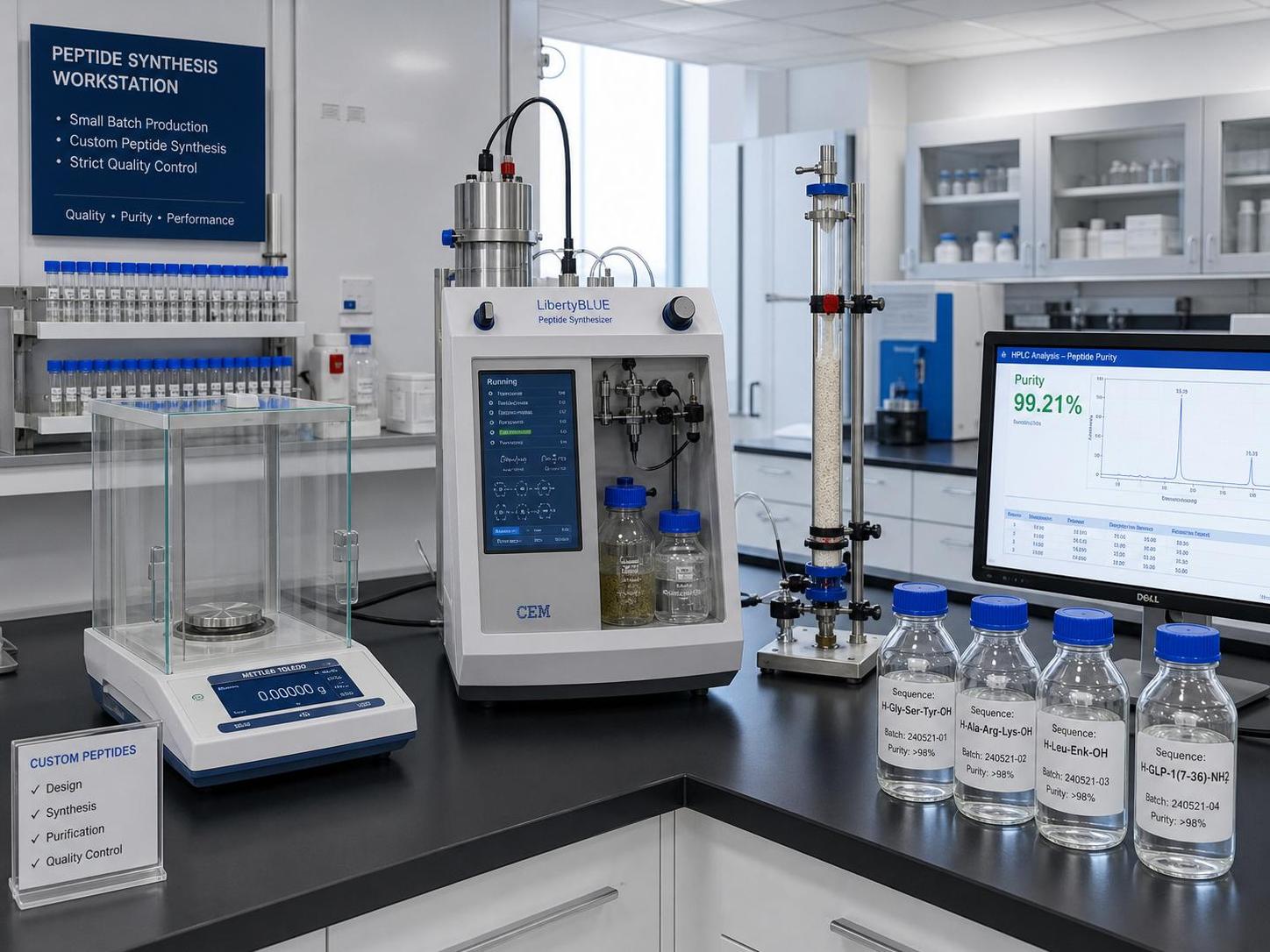 Do Small and Medium-sized Peptide Factories Support Small-batch Peptide Customization?