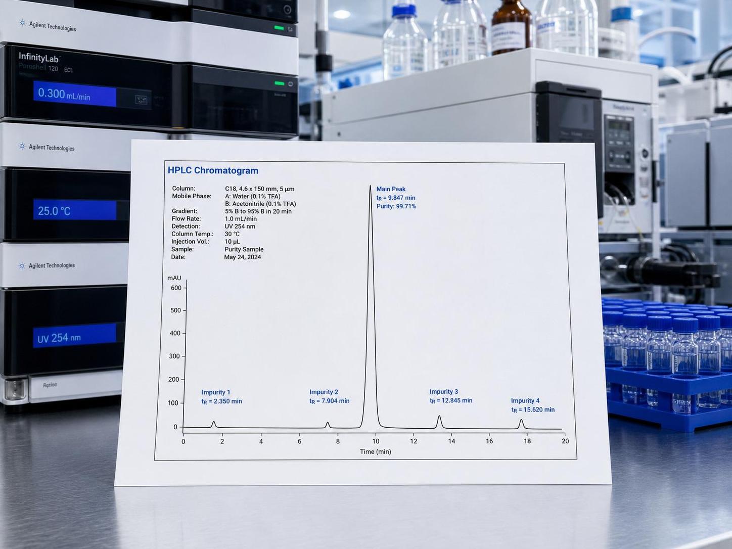 How to Judge the Real Purity of Custom Peptides Based on the HPLC Chromatogram Provided by a Peptide Factory?