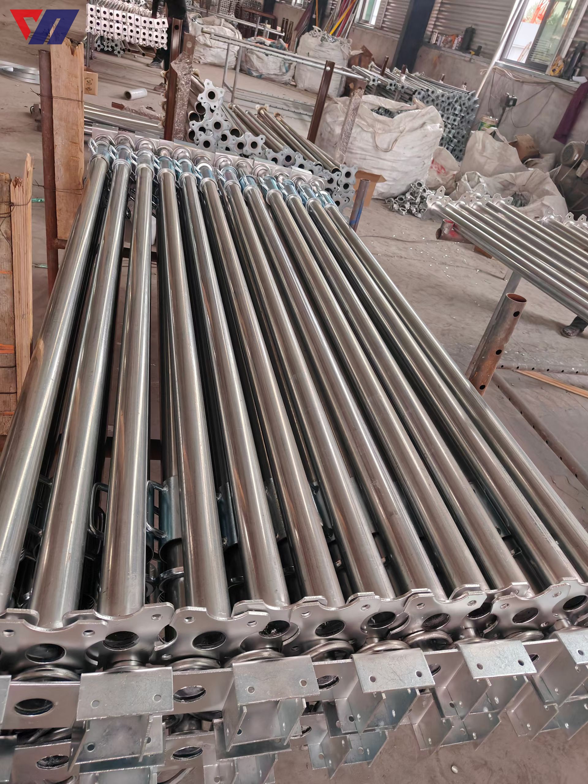 Galvanized steel support