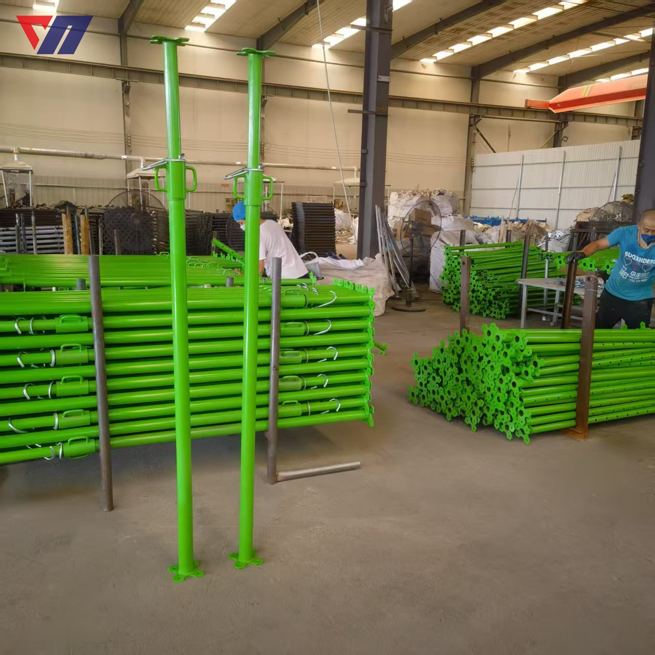 Spray-coated steel supports