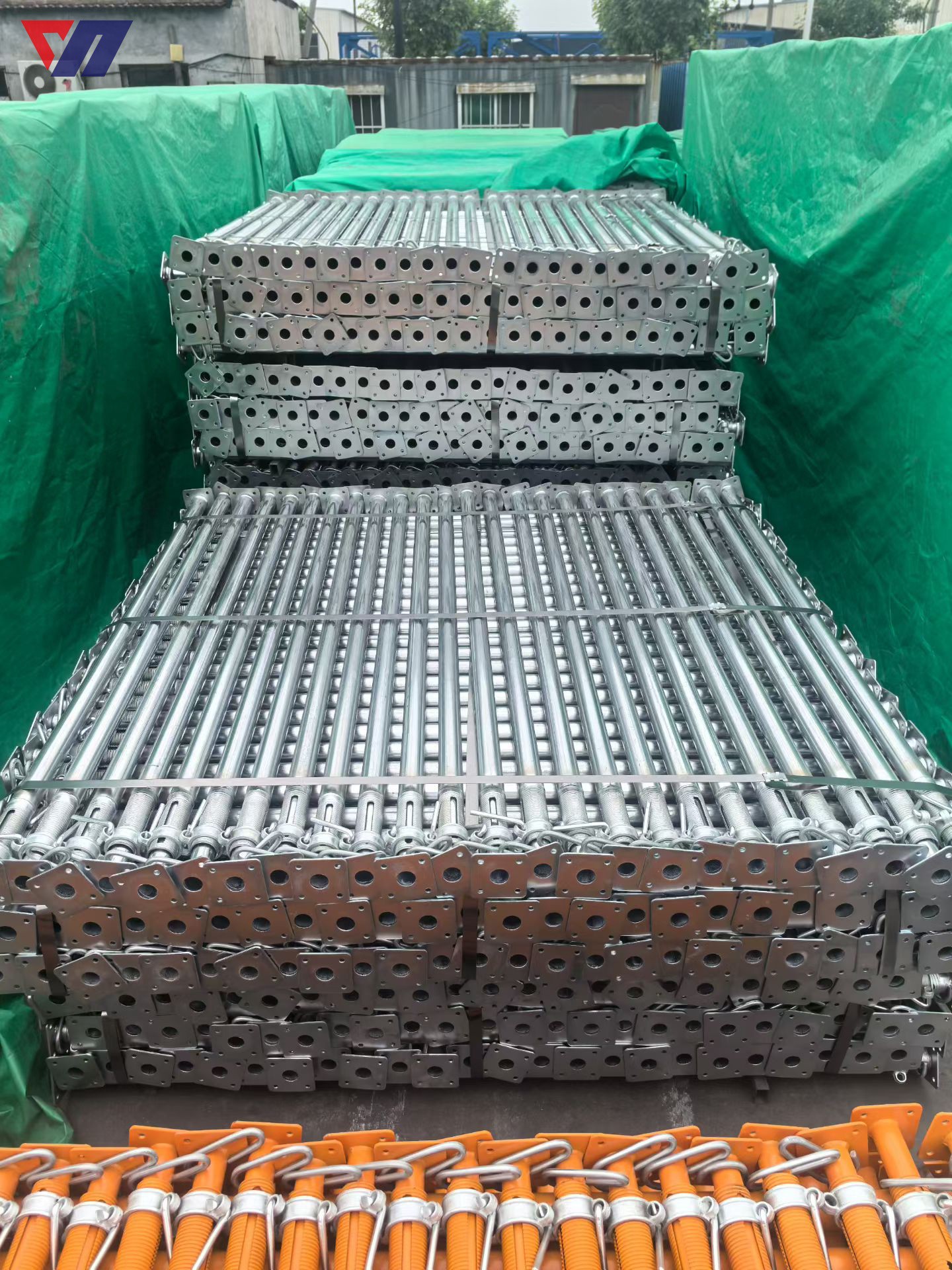 Galvanized steel support