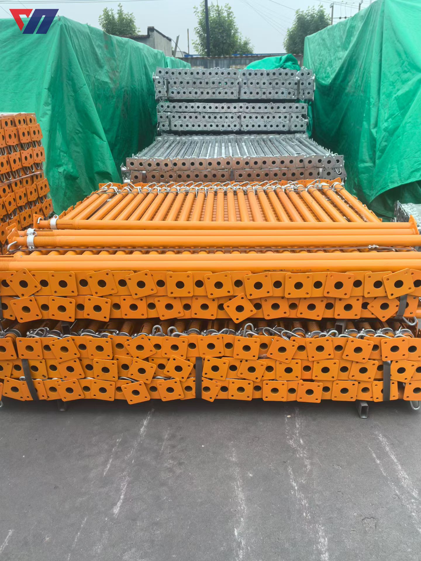 Spray-coated steel supports