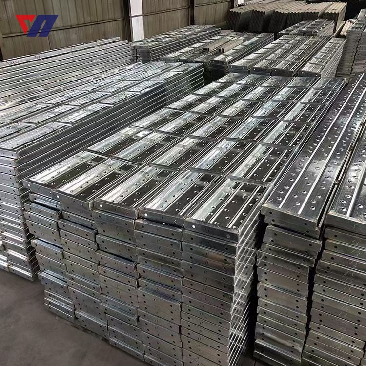 Galvanized steel scaffolding plank