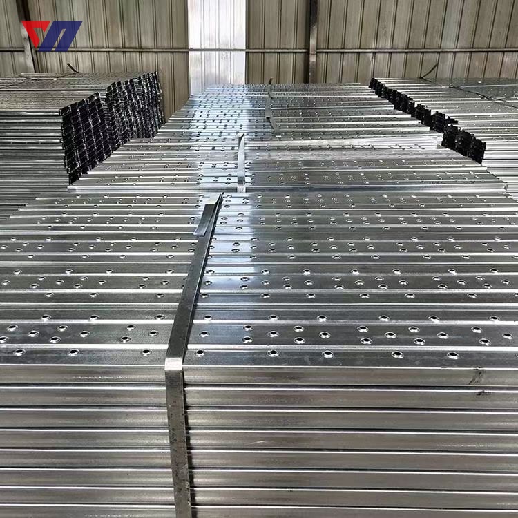 Galvanized steel scaffolding plank