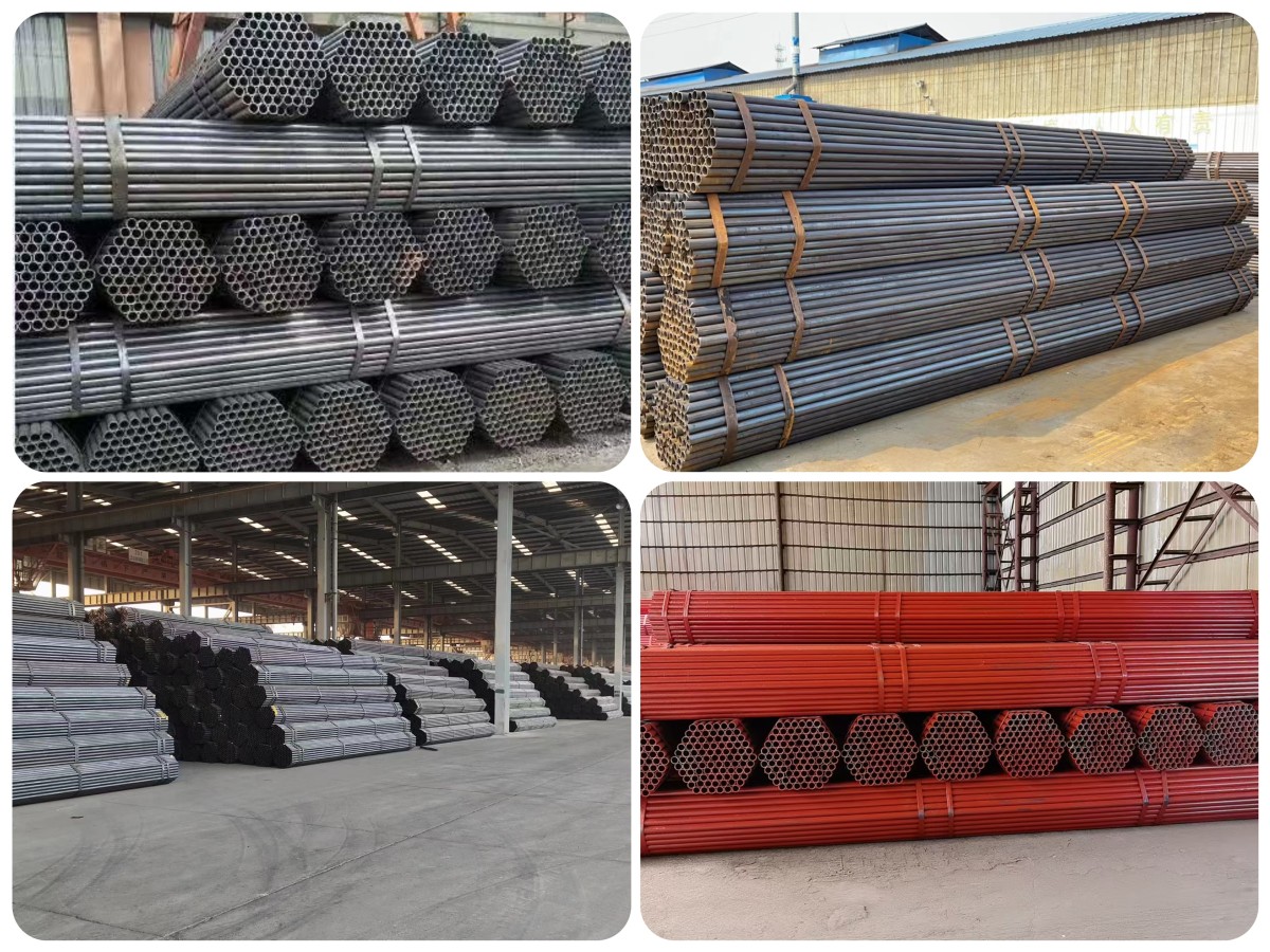 Construction scaffolding pipes