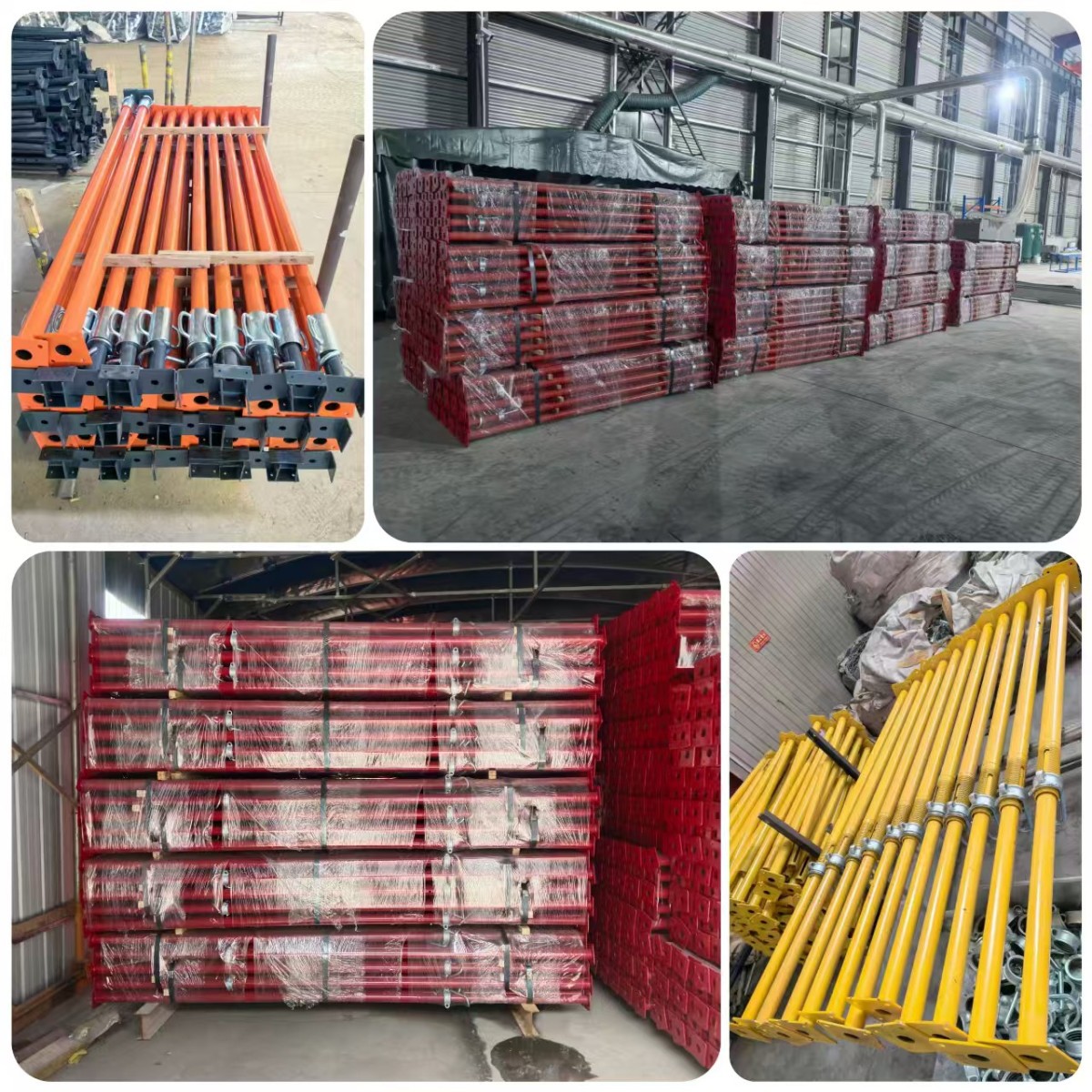 Galvanized steel support