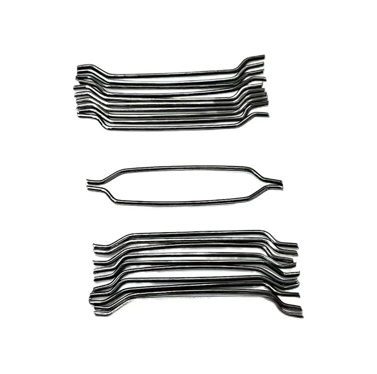 Single wire end hook shaped steel fibers