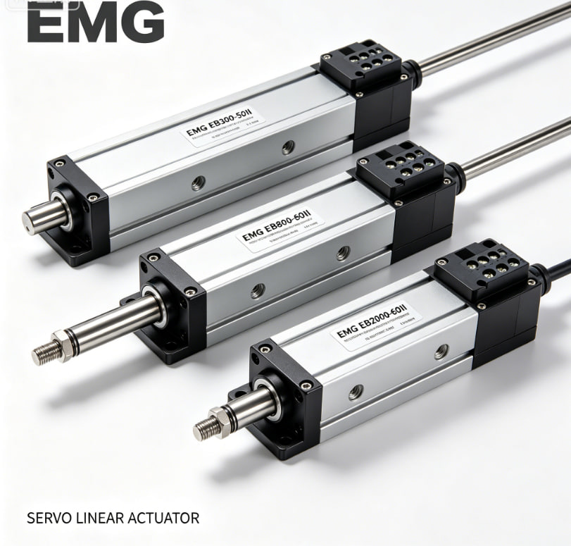 Original Germany EMG EB Series Servo Electric Actuator EB300-50II / EB800-60II / EB2000-60II Linear Actuator for Steel Mill & Industrial Position Control