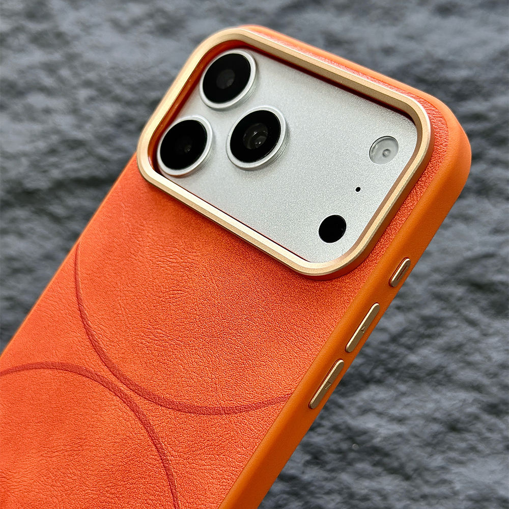L199 Stylish Retro Leather Phone Case for iPhone 17, 16, 15, 14 Pro Max; Scratch-resistant Protective Case for Samsung and Android Phones.