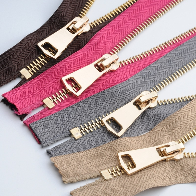 No. 8 brass zipper
