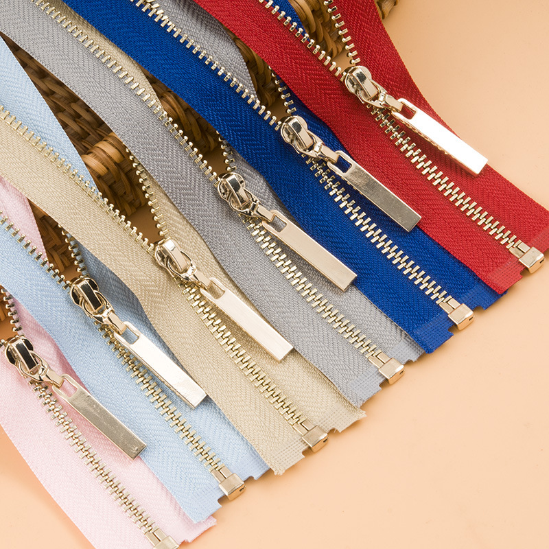 No. 8 brass zipper