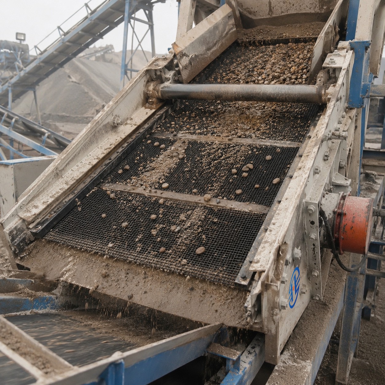 Machine de criblage vibrant circulaire efficace pour la séparation des granulats et des minerais