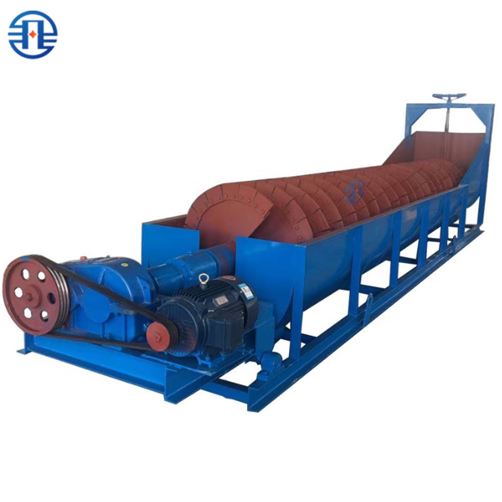 Laveur de sable à spirale OEM pour le lavage de granulats de galets de rivière avec auge à décantation automatique et machine à entretien facile  