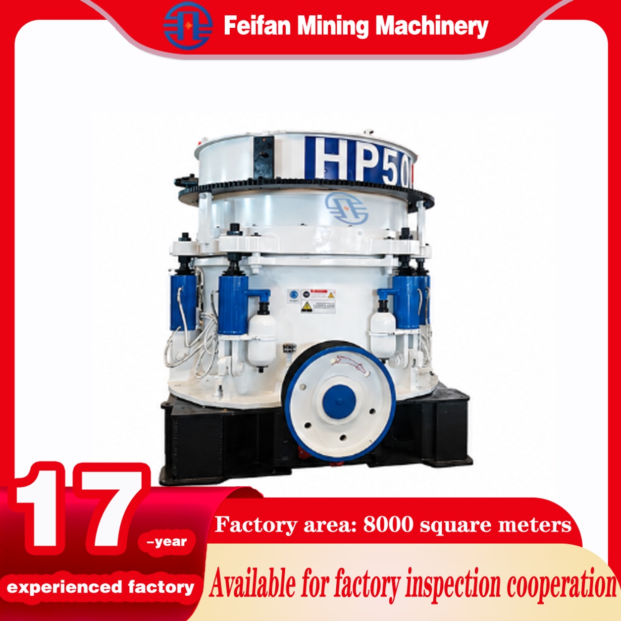 Concasseur à cône dédié au minerai OEM à structure optimisée pour machine de traitement par concassage du minerai de fer et du minerai de cuivre 
