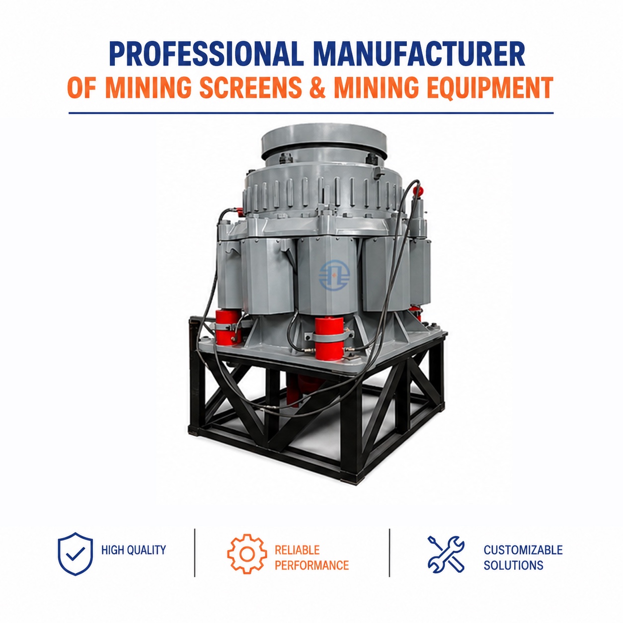 Concasseur à cône à ressort modèle standard FEIFAN pour applications générales de concassage de pierre et de minerai