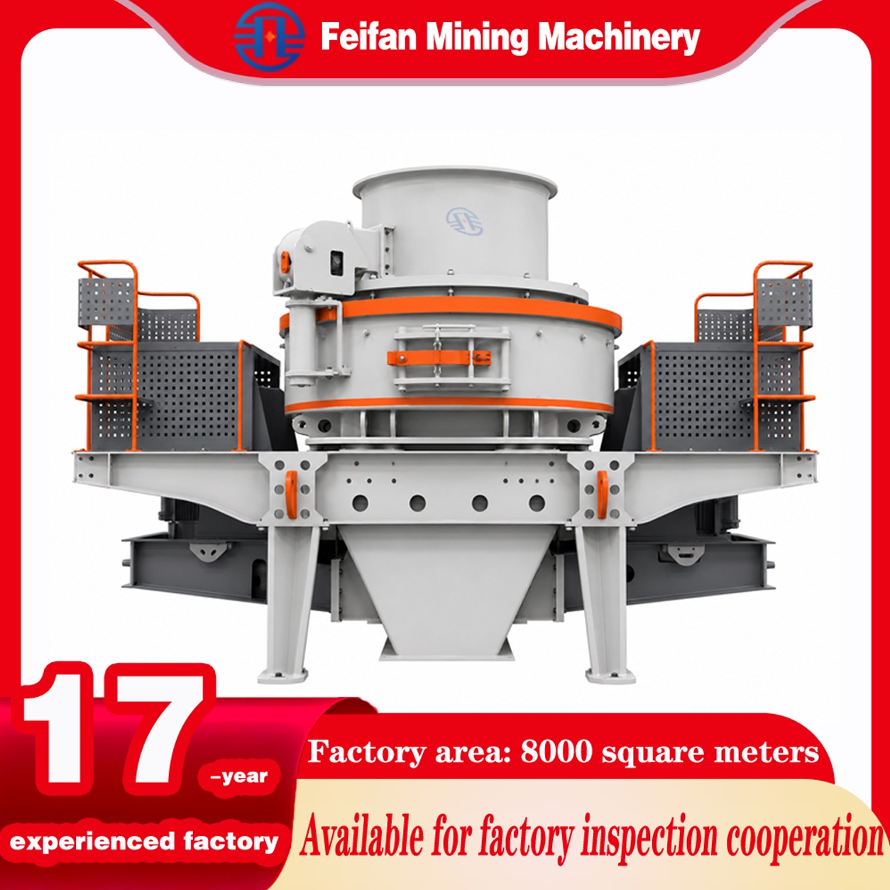 Machine OEM VSI-6000 à faible coût d’exploitation avec rotor fermé et revêtement annulaire pour la valorisation des déchets d’anciennes mines et les granulats d’asphalte