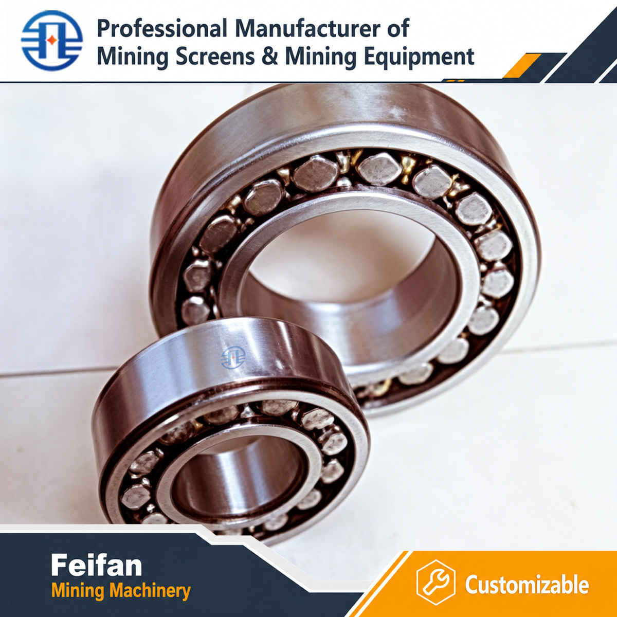 Solution complète OEM FEIFAN de pièces d’usure pour équipements miniers pour concasseurs à mâchoires, à cône et à percussion, et systèmes de criblage
