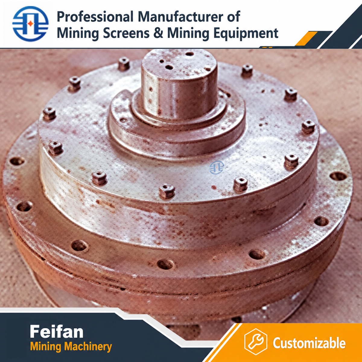 Pièces de rechange OEM FEIFAN pour concasseurs miniers gamme complète de composants résistants à l'usure pour ligne de production de granulats