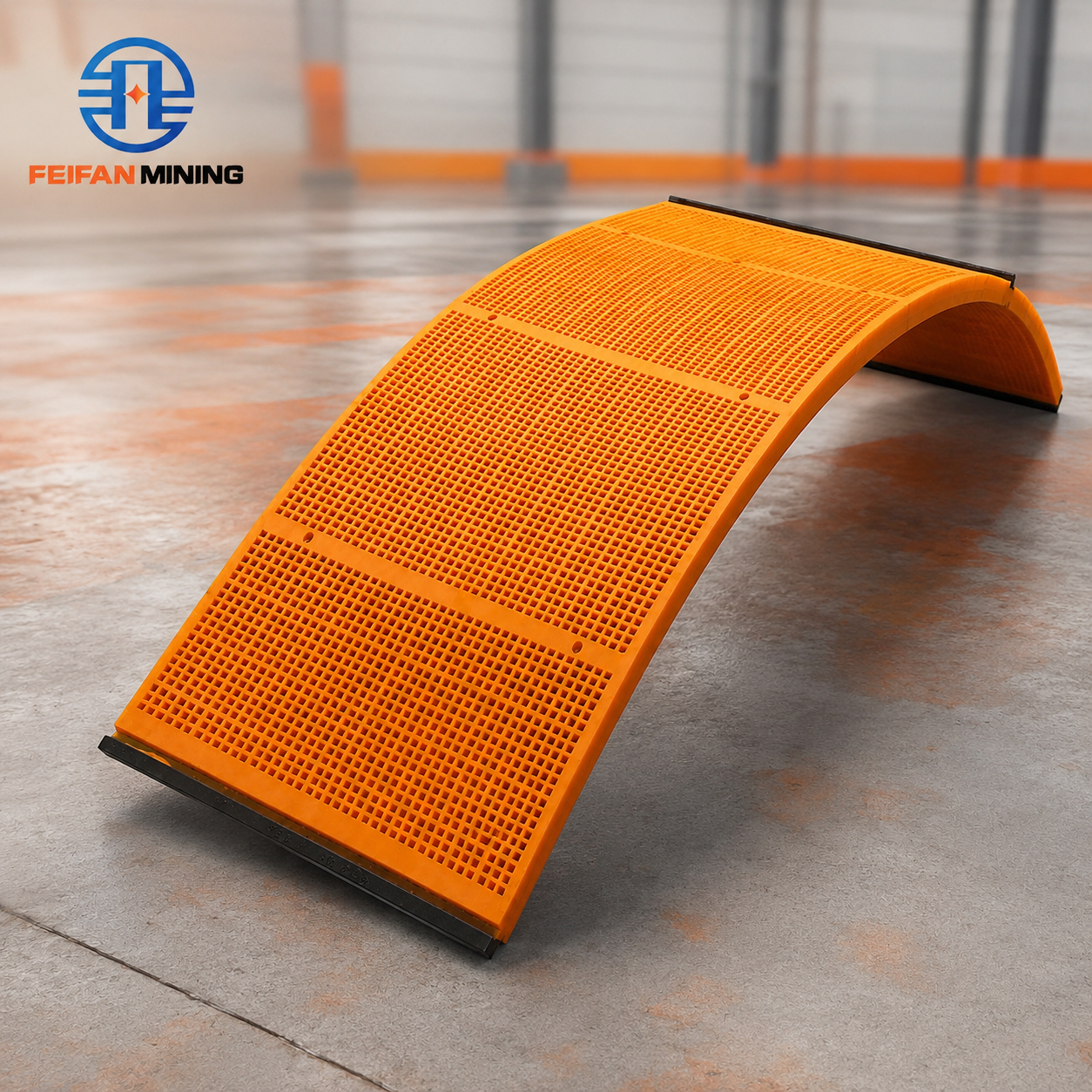 FEIFAN OEM panneau PU robuste pour usine d'agrégats de gravier concassé, treillis vibrant en polyuréthane