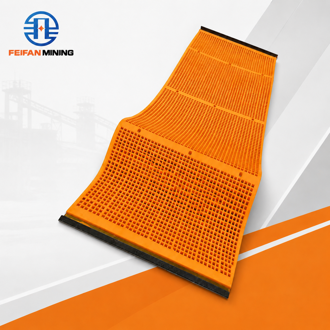 Panneau PU anti-colmatage OEM FEIFAN pour le lavage du sable humide et le criblage des granulats, tamis en polyuréthane