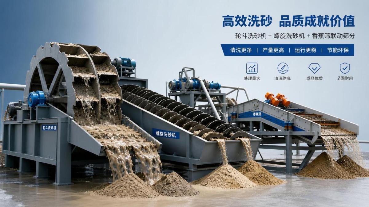 Wheel Type or Spiral Sand Washer for Clay Sand: Which Removes Mud More Effectively? Wheel Type or Spiral Sand Washer for Clay Sand: Which Removes Mud More Effectively?