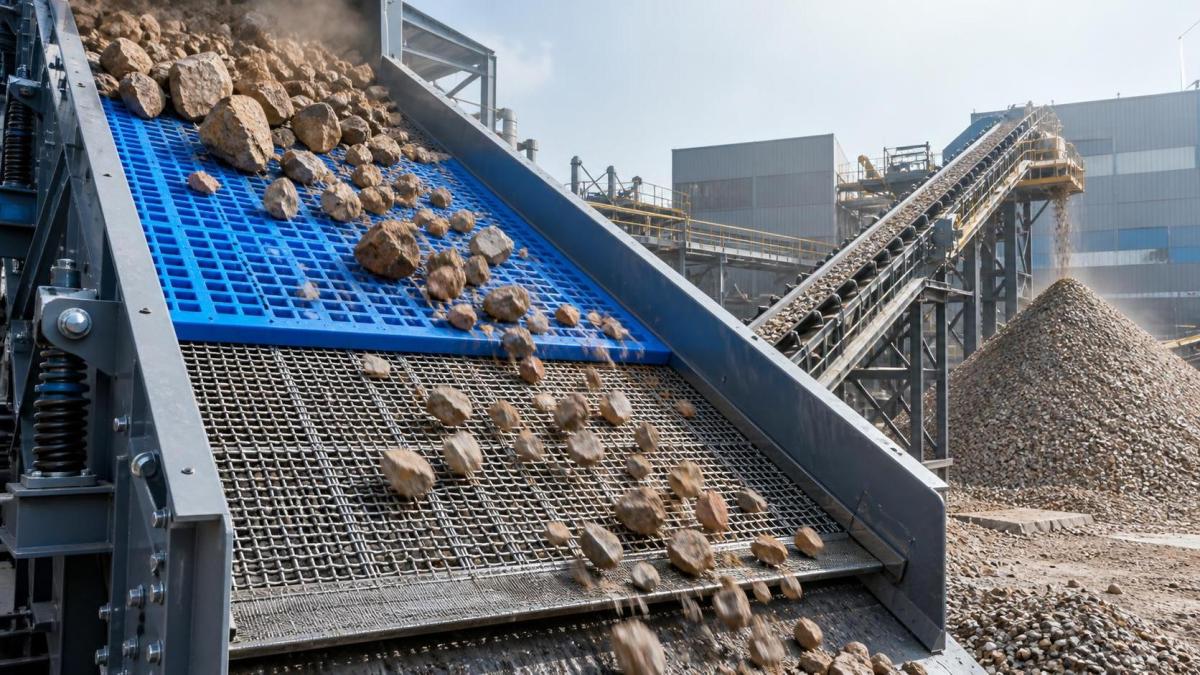 Tamis en polyuréthane ou toile métallique tissée pour un criblage à fort impact ?