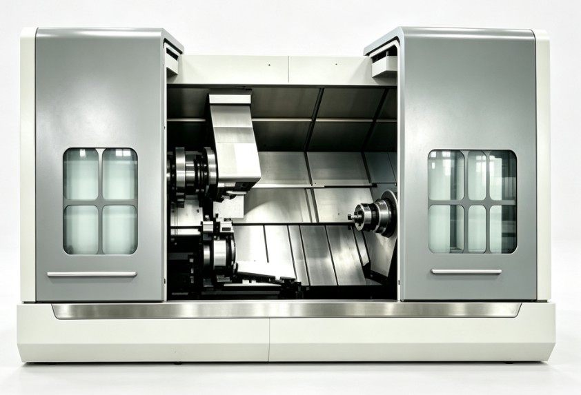 TCS80P Slant-bed Dual Ppindle Docking Lathe