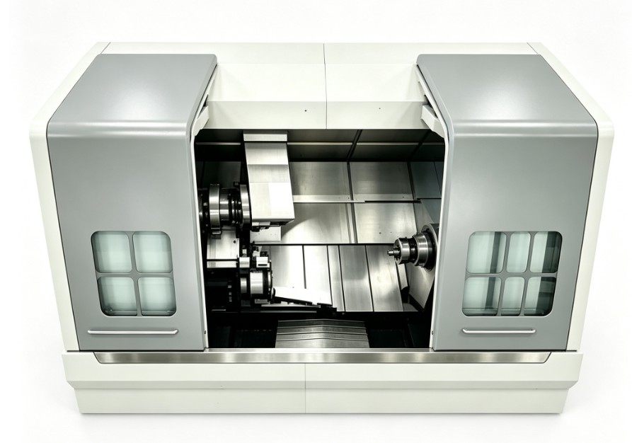 TCS80P Slant-bed Dual Ppindle Docking Lathe