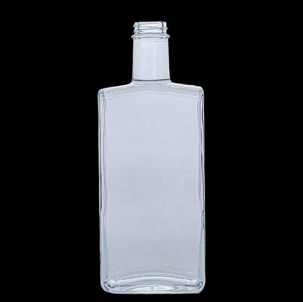 A1 375ml квадратная прозрачная стеклянная бутылка для крепких алкогольных напитков