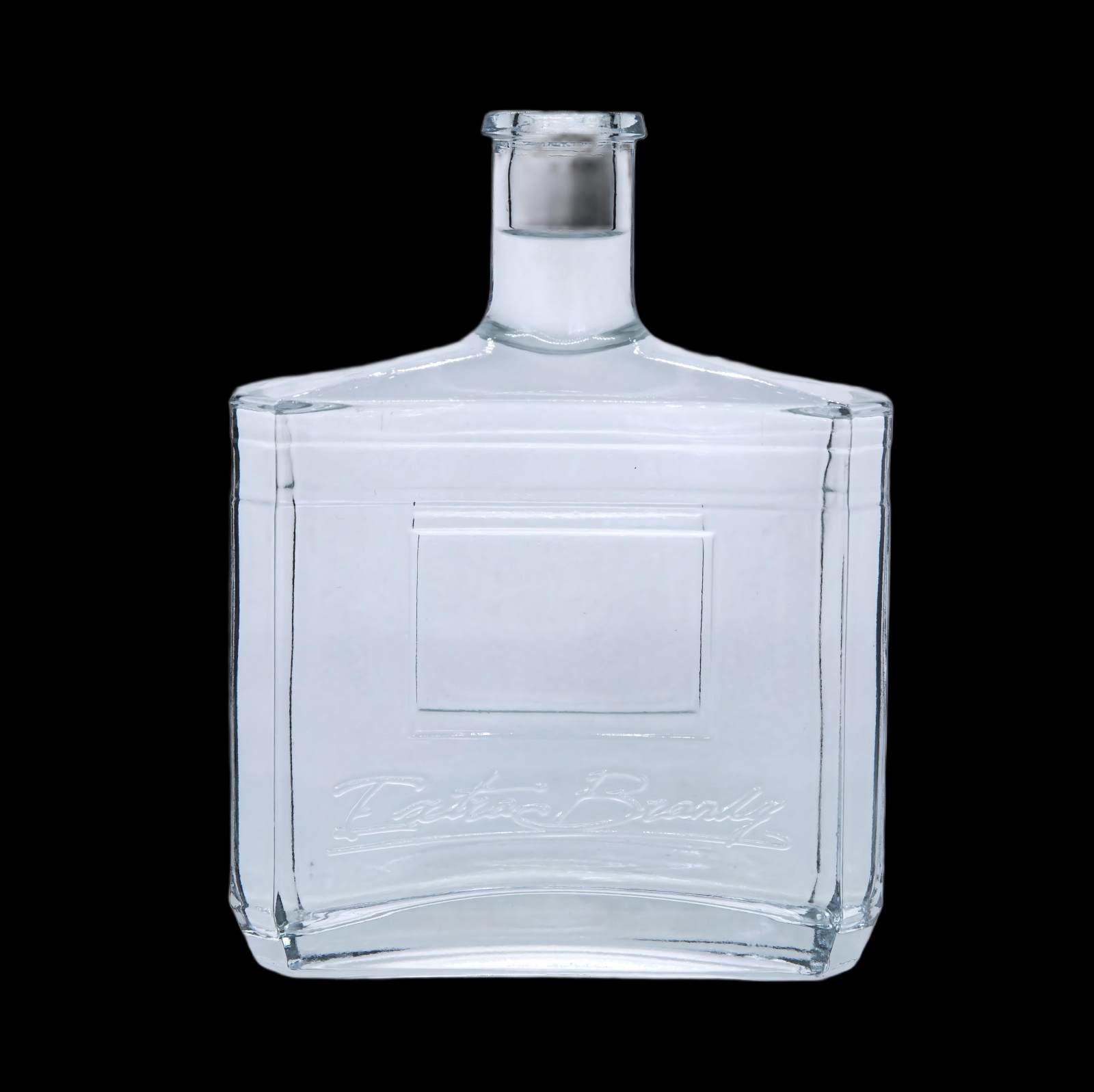 A5 700ml толстая квадратная стеклянная бутылка для бренди